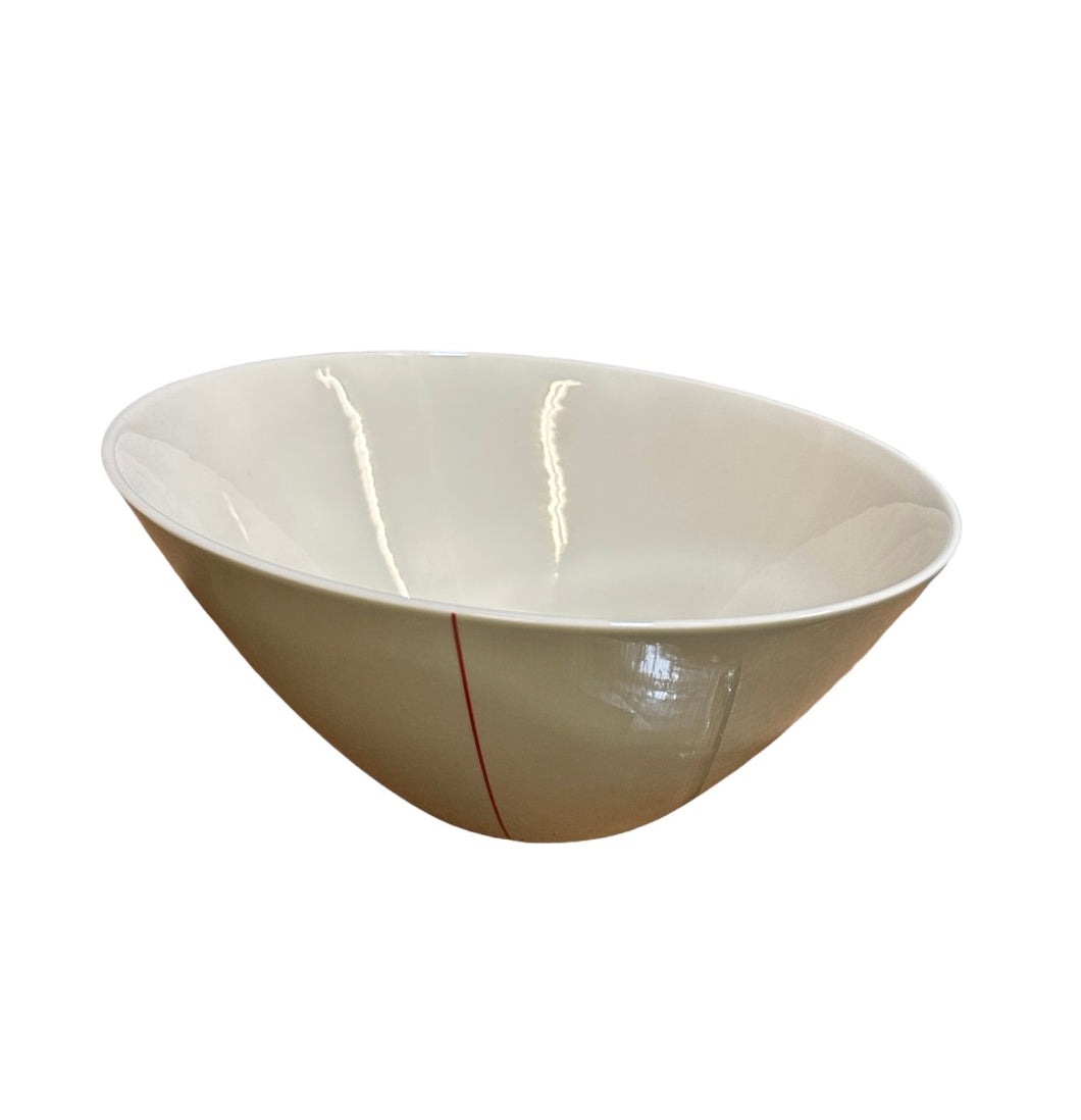Tilted Handmade Salad Bowl