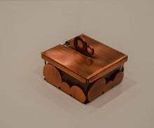 Candy-Dish, Lidded-Dish, Copper