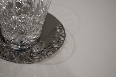 Laser-Cut-Coaster, Stainless-Steel