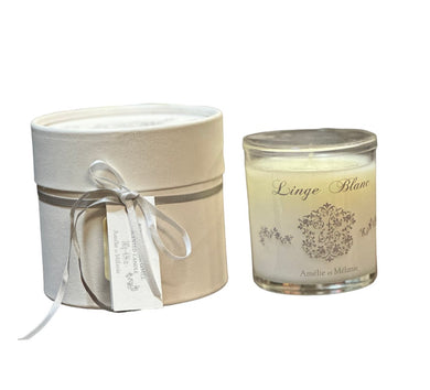 Scented-Candle, Linge-Blanc, Amelie-et-Melanie