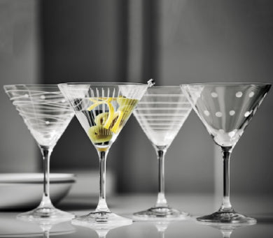 Illumination Martini Crystal Glass Set (4)