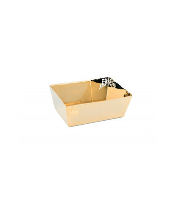 Laser-Cut, Basket, Gold