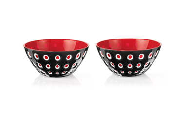 Red-Black, Contenitore-Bowl, Pair