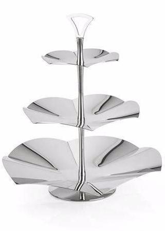 Three-Level-Wavy-Stand, Stainless-Steel