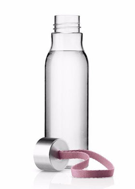 Water-Bottle, Pink, Woven-Strap