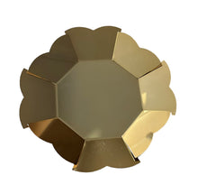 flower-dish-bomboniera, Gold