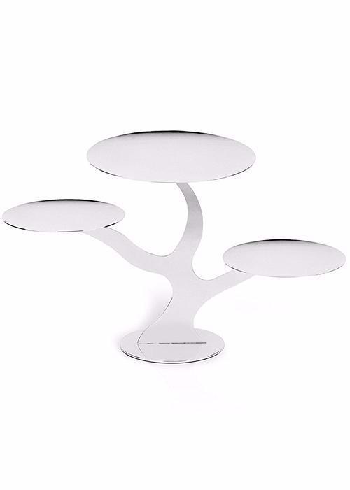 Round-Plates, Three-Plates, Serving-Stand, Stainless-Steel
