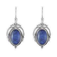 Georg-Jensen, Heritage-Collection, Sodalite-Earrings