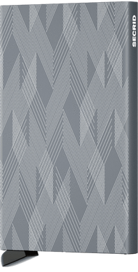Laser Etched Zigzag Titanium Cardprotector by Secrid